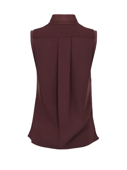 Top in georgette di viscosa Cacao Elisabetta Franchi | CA13461E2644